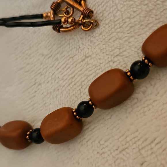 HANDMADE Matte Red Jasper Beaded Necklace - Picture 3 of 7